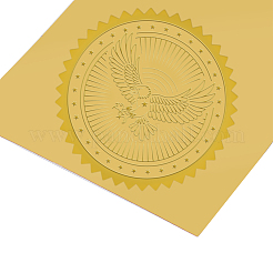 Plastic Self Adhesive Gold Foil Embossed Stickers&nbsp;DIY-WH0211-009