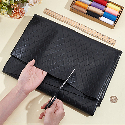 30CM Rhombus Pattern PVC Leather Fabric&nbsp;DIY-NB0014-45A