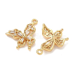 Brass Micro Pave Cubic Zirconia Pendants&nbsp;KK-A281-09A-G