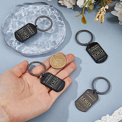 4Pcs Stainless Steel Keychains&nbsp;KEYC-DC0001-40