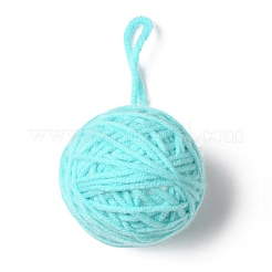 Yarn Knitted Christmas Ball Ornaments&nbsp;AJEW-P106-01D