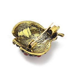Alloy Rhinestone Brooches for Backpack Clothes&nbsp;JEWB-M068-03AG