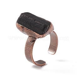Gemstone Irregular Nugget Open Cuff Ring&nbsp;RJEW-I082-01R
