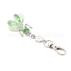 Angel Glass Pendant Decorations&nbsp;HJEW-MZ00261-04