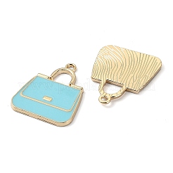 Rack Plating Alloy Enamel Pendants&nbsp;PALLOY-F308-04G
