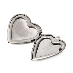 304 Stainless Steel Locket Pendants&nbsp;STAS-B128-22B-G