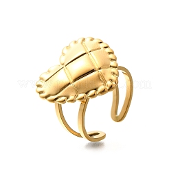 304 Stainless Steel Open Cuff Rings for Women&nbsp;STAS-Z108-05G-03