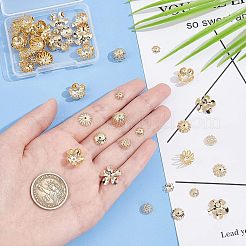 80Pcs 8 Style 304 Stainless Steel Fancy Bead Caps&nbsp;STAS-UN0038-81