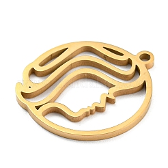 304 Stainless Steel Pendants&nbsp;STAS-Z043-01F
