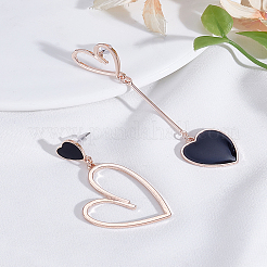 1 Pair Alloy Dangle Stud Earrings&nbsp;EJEW-LP0003-54RG-02
