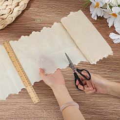 3Yards Cotton Embroidery Flower Pattern Ribbon&nbsp;OCOR-MA0001-83C