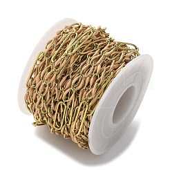 304 Stainless Steel Enamel Figaro Chains&nbsp;CHS-U003-02G-04