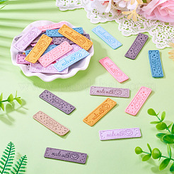 48Pcs 12 Colors Microfiber Label Tags&nbsp;DIY-TA0012-26