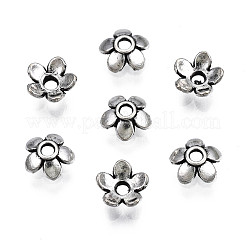 Tibetan Style Alloy Bead Caps&nbsp;LS-TIBEB-S039-017AS-NR