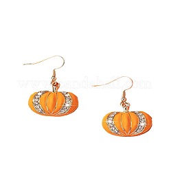 Zinc Alloy Pumpkin Dangle Earrings&nbsp;FS-WG3A841-01