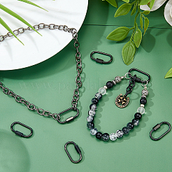 6Pcs 304 Stainless Steel Screw Carabiner Lock Charms&nbsp;STAS-HS0001-75
