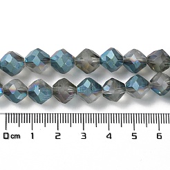 Electroplate Transparent Glass Beads Strands&nbsp;EGLA-I019-HP01