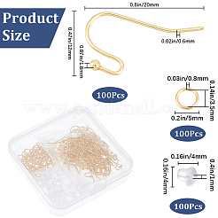 100Pcs 304 Stainless Steel Earring Hooks&nbsp;DIY-SP0001-03