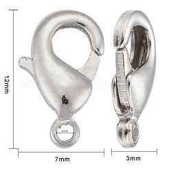 Brass Lobster Claw Clasps&nbsp;KK-902-N-NF