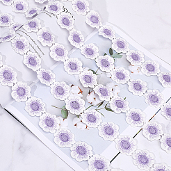 Polyester Flower Lace Ribbon&nbsp;OCOR-WH20001-03A
