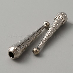 Alloy Cord Ends&nbsp;FIND-WH0110-363C