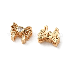 SHEGRACE Brass Pave Clear Cubic Zirconia Beads&nbsp;XGRQ4G158-689G