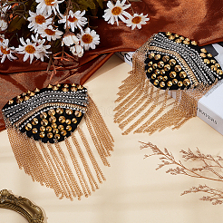 Iron Tassel Chain Shoulder Epaulettes&nbsp;DIY-WH0622-678