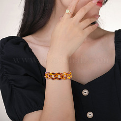 Leopard Print Pattern Resin Linking Rings&nbsp;FIND-AR0003-06