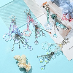 Jellyfish Glass Pendant Keychains&nbsp;KEYC-FZ00011
