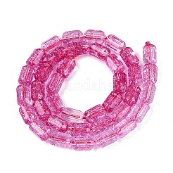 Crackle Transparent Glass Beads Strands&nbsp;GLAA-N068-05A-07