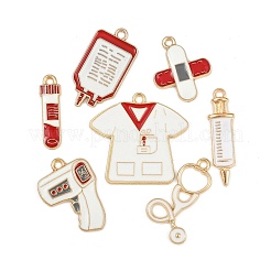 14Pcs 7 Styles Alloy Pendants&nbsp;ENAM-FP0003-06