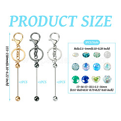 DIY Beadable Keychain Making Kit&nbsp;DIY-TA0006-01
