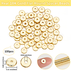 Brass Beads&nbsp;KK-BBC0021-17F