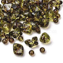Two Tone Transparent Acrylic Beads&nbsp;OACR-Z041-16