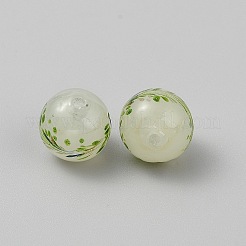 Handmade Lampwork Round Beads&nbsp;LAMP-TAC0007-03A