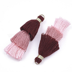 Polycotton(Polyester Cotton) Tassel Pendant Decorations&nbsp;X-FIND-T018-21