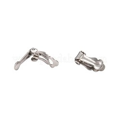 Tarnish Resistant 304 Stainless Steel Clip-On Earrings Findings&nbsp;STAS-Q185-01