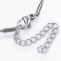Tarnish Resistant 304 Stainless Steel Boston Link Chain Bracelets&nbsp;BJEW-K172-26P