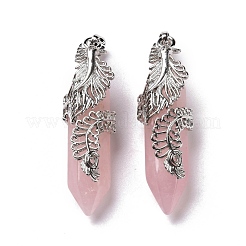 Natural Rose Quartz Pendants&nbsp;G-E059-02AS-05