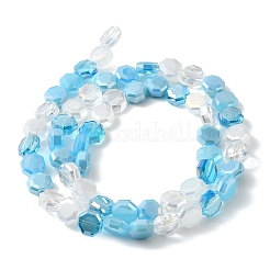 Electroplated Glass Beads Strands&nbsp;EGLA-A048-01A-03