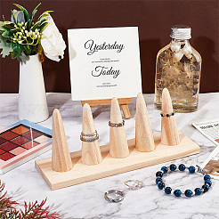 Wood Ring Display Stands&nbsp;ODIS-WH0001-42