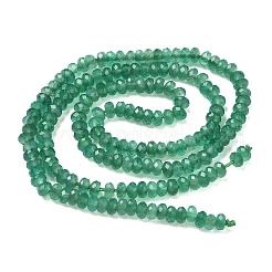 Dyed & Heated Natural Green Onyx Agate Beads Strands&nbsp;GG-CBA2E9C-B01-01
