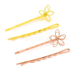 4Pcs Painted Iron Hair Bobby Pins&nbsp;PHAR-I007-14B