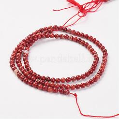 Natural Brecciated Jasper Bead Strand&nbsp;G-G680-42