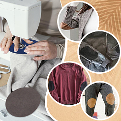 28Pcs 14 Colors Iron on Clothing Repair Patches&nbsp;PATC-GA0001-21
