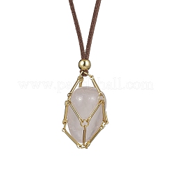 Crystal Holder Cage Necklaces&nbsp;NJEW-JN04586-02