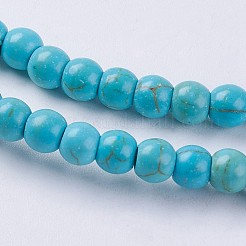 Synthetic Turquoise Beads Strands&nbsp;G-E456-45A-4mm