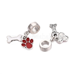 Alloy Enamel European Dangle Charms&nbsp;FIND-Q121-01B-P