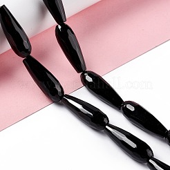 Natural Black Stone Beads Strands&nbsp;G-I328-04