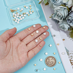 60Pcs 2 Styles Brass Beads&nbsp;KK-ME0002-05